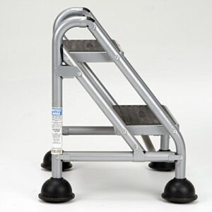 Cosco 2-Step Rolling Step Ladder, Grey