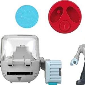 Imaginext DC Super Friends Preschool Toys Head Shifters Mr. Freeze & Snow Tank Figure and Vehicle Set for Pretend Play Ages 3+ Years