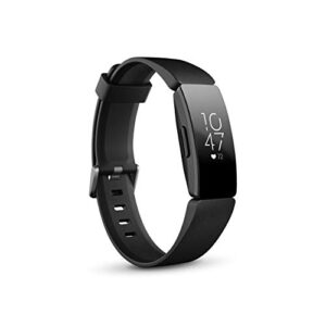 fitbit inspire hr heart rate & fitness tracker, one size (s & l bands included), 1 count (renewed)