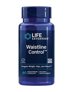 life extension waistline control – meratrim indian sphaeranthus and mangosteen extract supplement for weight management and healthy weight loss – gluten free, non-gmo, vegetarian – 60 capsules