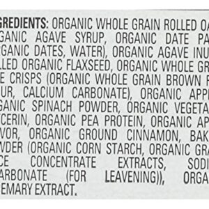 Happy Tot Organics Fiber & Protein Soft-Baked Oat Organic Toddler Snack Apple & Spinach, Organic Gluten Free Kosher Non-GMO, 4.4 Ounce Bars (pack of 5)