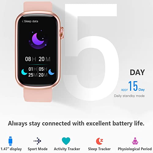 FITVII Slim Fitness Tracker with Blood Oxygen, Blood Pressure, 24/7 Heart Rate and Sleep Tracking, IP68 Waterproof Activity Trackers and Smart Watches with Step Tracker, Pedometer for Women Kids