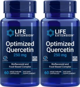 life extension optimized quercetin, 60 capsules (2 pack)