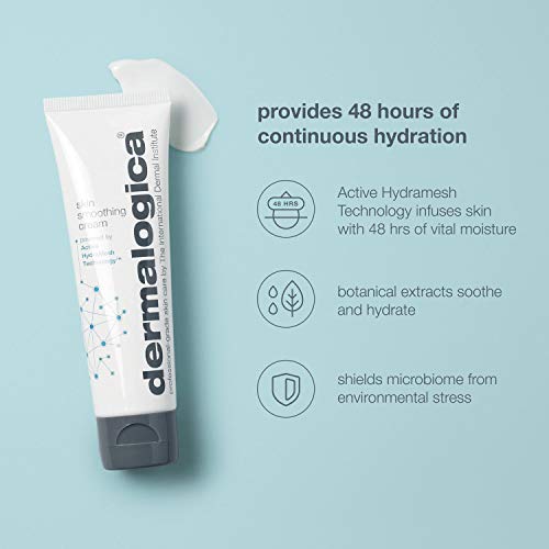 Dermalogica Skin Smoothing Cream (1.7 Fl Oz) Face Moisturizer with Vitamin C and Vitamin E - Infuses Skin with 48 Hours of Continuous Hydration