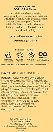 Burt's Bees Hand Cream for Dry Skin, Unscented, Ultimate Care with Baboab Oil, Milk & Honey 6 Ounce (Pack of 3) (Packaging May Vary)