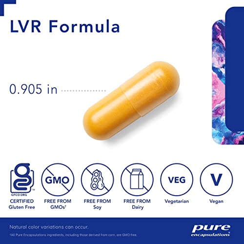 Pure Encapsulations LVR Formula | Hypoallergenic Supplement with Antioxidant Support for Liver Cell Health | 60 Capsules