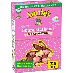 annie’s organic bunny grahams snacks, neapolitan, 7.5 oz.