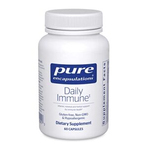 pure encapsulations daily immune | comprehensive immune formula with vitamin, mineral, and herbal support | 60 capsules*