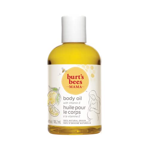 Body Oil, Burt's Bees Mama Hydrating & Smoothing Skin Care with Vitamin E, 100% Natural, 4 Ounce