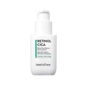 innisfree retinol cica moisture recovery serum: soothing and hydrating, visibly improve skin elasticity and firmness.