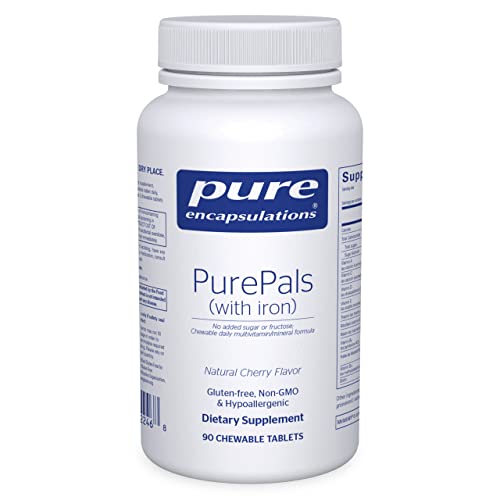 Pure Encapsulations PurePals with Iron | Support for Healthy Cognitive Function and Immune Health | 90 Chewable Tablets | Natural Cherry Flavor