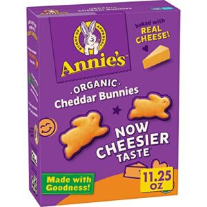 annie’s organic cheddar bunnies baked snack crackers, 11.25 oz