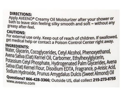 Aveeno Creamy Oil Moisturizer 12 Fl. Oz