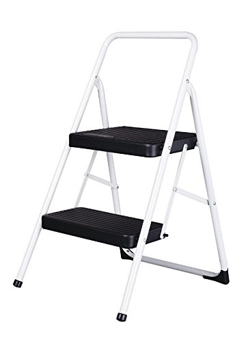 Cosco Folding Two Step Stool 200 Lb. Capacity 17" Gray