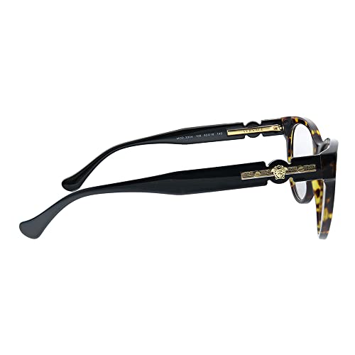 Versace VE 3304 108 Havana Plastic Cat-Eye Eyeglasses 53mm