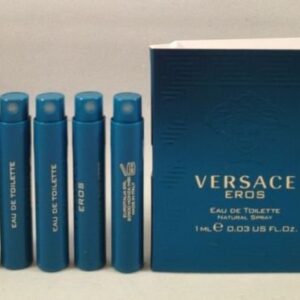 5 Versace Eros EDT Travel Sample Spray Vial 0.03 Oz/1 Ml Each Lot