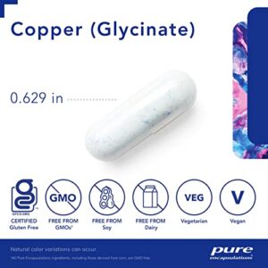 Pure Encapsulations Copper (Glycinate) | Iron Absorption Supplement for Red Blood Cell Formation* | 60 Capsules