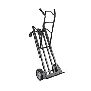 COSCO Steel 2-in-1 Hand Truck (800 lb Weight Capacity, Black, 2 positions)