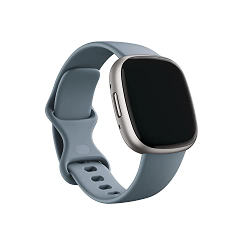 Fitbit Infinity Band, 24mm Attach,Waterfall Blue,Small *Compatible with Sense 2, Sense, Versa 4 & Versa 3