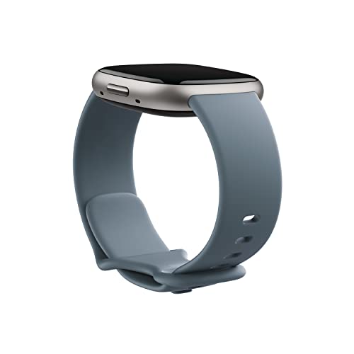 Fitbit Infinity Band, 24mm Attach,Waterfall Blue,Small *Compatible with Sense 2, Sense, Versa 4 & Versa 3