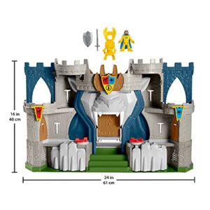 Fisher-Price Imaginext The Lion's Kingdom Castle Medieval-Themed Playset with Figures for Preschool Kids Ages 3 to 8 Years