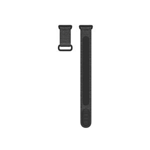 fitbit charge 5 hook & loop accessory band, official product, charcoal, small