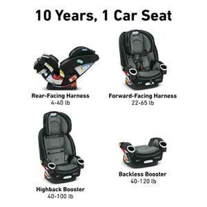 Graco 4Ever DLX 4 in 1 Car Seat, Infant to Toddler Car Seat, with 10 Years of Use, Fairmont , 20x21.5x24 Inch (Pack of 1)