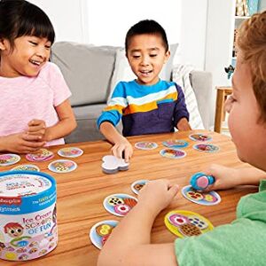 Ice Cream Scoops of Fun Kids Fisher-Price Board Game with Cards, Cups & Ice Cream Scooper Spinner, Gift for Pre-School Kids Ages 3 Years & Older