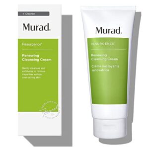 murad resurgence renewing cleansing cream – anti-aging, cleansing cream face wash – hydrating daily face cleanser, 6.75 fl oz (packaging may vary)