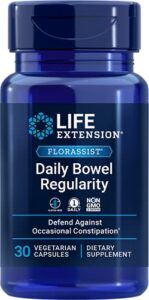 life extension florassist daily bowel regularity, 30 vegetarian capsules