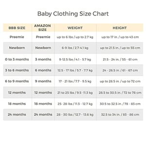 Burt's Bees Baby Unisex Baby Bodysuits, 5-pack Short & Long Sleeve One-pieces, 100% Organic Cotton infant and toddler rompers, Heather Grey Prints, 3-6 Months US