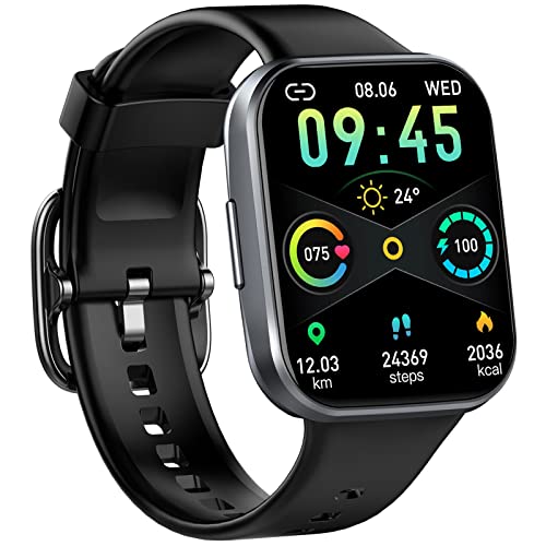 Smart Watch for Men Women, 2022 Fitness Tracker 1.69" Touch Screen Smartwatch Fitness Watch 25 Sports IP68 Waterproof, Heart Rate/Sleep Monitor/Pedometer/Calories, Activity Tracker for Android iPhone