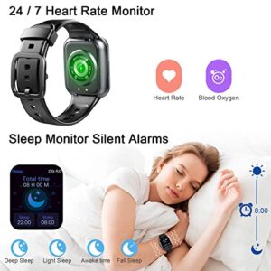 Smart Watch for Men Women, 2022 Fitness Tracker 1.69" Touch Screen Smartwatch Fitness Watch 25 Sports IP68 Waterproof, Heart Rate/Sleep Monitor/Pedometer/Calories, Activity Tracker for Android iPhone