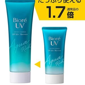 Biore UV Aqua Rich Watery Essence 85 g Sunscreen SPF 50 + / PA ++++【Large capacity】Set of 2