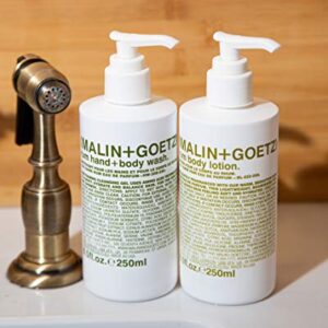 Malin + Goetz Rum Body Lotion – soothing hydrating body lotion for men and women, prevents dry skin, no stripping or irritation. Natural ingredients, cruelty-free, vegan 8.5 Fl Oz