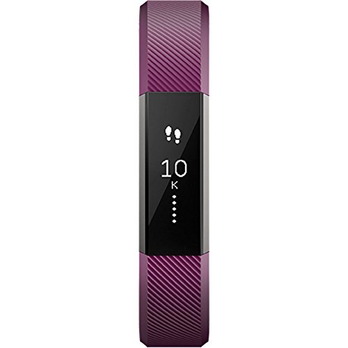 Fitbit Alta Fitness Tracker, Silver/Plum, Small (5.5 - 6.7 Inch) (US Version)