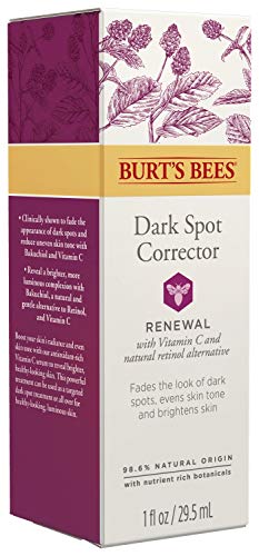 Burt's Bees Renewal Dark Spot Corrector with Bakuchiol Natural Retinol Alternative, 1 Oz (Package May Vary)