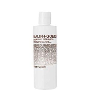 Malin + Goetz peppermint shampoo ‚Äì clarifying, natural unisex shampooto cleanse & hydrate. scalp treatment nourishes & restores healthy texture for all hair types. vegan and cruelty-free, 8 Fl oz
