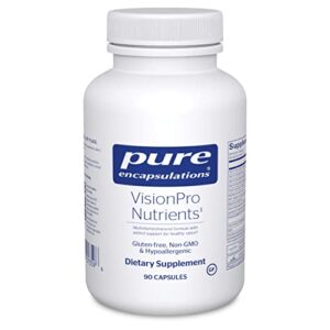 pure encapsulations visionpro nutrients | hypoallergenic multivitamin/mineral complex for maintaining healthy vision | 90 capsules