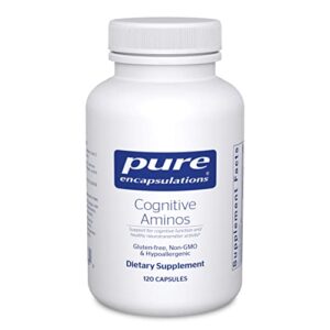 pure encapsulations cognitive aminos | hypoallergenic supplement for cognitive function support | 120 capsules