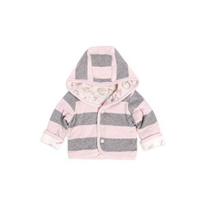 Burt's Bees Baby baby girls Sweatshirts, Lightweight Zip-up Jackets & Coats, Organic Cotton Hooded Sweatshirt, Blossom Abc, 6 Months US