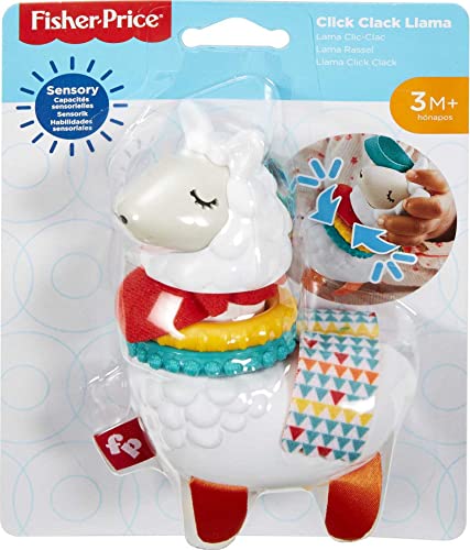 Fisher-Price Click Clack Llama, Baby Take-Along Activity Toy