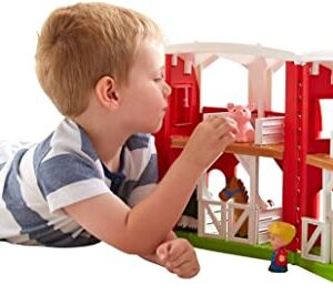 Fisher-Price Little People Animal Friends Farm, Toddler playset with Animal Figures for Ages 1 to 5 Years & Little People Caring for Animals Tractor, Push-Along Musical Farm Truck for Toddlers