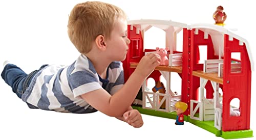 Fisher-Price Little People Animal Friends Farm, Toddler playset with Animal Figures for Ages 1 to 5 Years & Little People Caring for Animals Tractor, Push-Along Musical Farm Truck for Toddlers