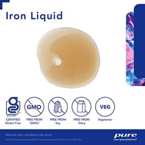 Pure Encapsulations Iron Liquid | Hypoallergenic Supplement Supports Hemoglobin and Myoglobin Function | 4.1 fl. oz.