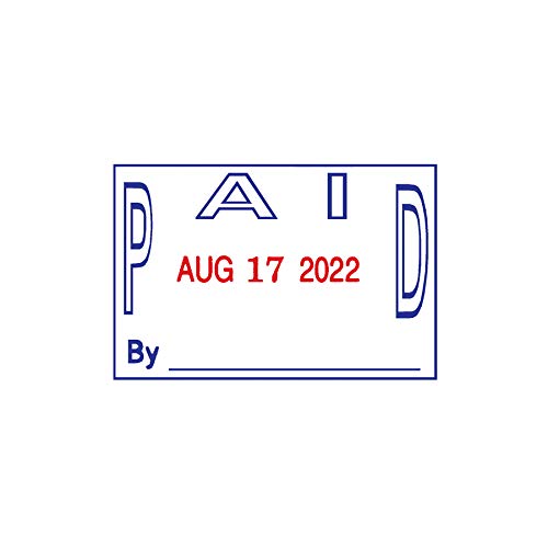 COSCO 2000 Plus 2-Color Paid Dater (COS011033), Blue