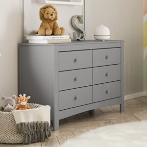 Graco Noah 6 Dresser, 6 Drawer, Pebble Gray