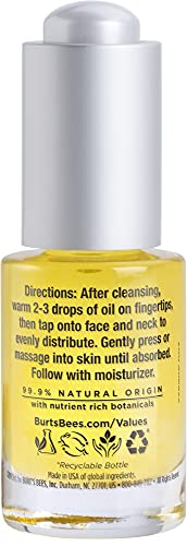 Face Oil, Burt's Bees Hydrating & Anti-Aging Facial Care, 0.05 fl oz Ounce (Packaging May Vary)