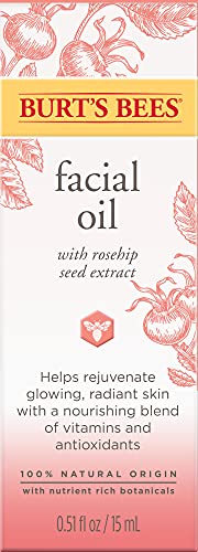 Face Oil, Burt's Bees Hydrating & Anti-Aging Facial Care, 0.05 fl oz Ounce (Packaging May Vary)