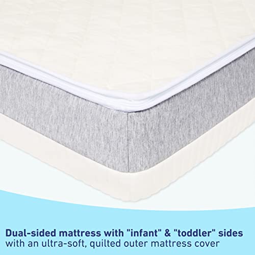 Graco Ultra 2-in-1 Premium Dual-Sided Crib & Toddler Mattress – GREENGUARD Gold Certified, CertiPUR-US Certified Foam Core, Ultra-Soft 100% Machine-Washable Zip-Off Mattress Cover, 2-Sided Mattress